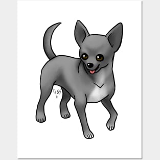 Dog - Chihuahua - Short Haired - Gray Posters and Art